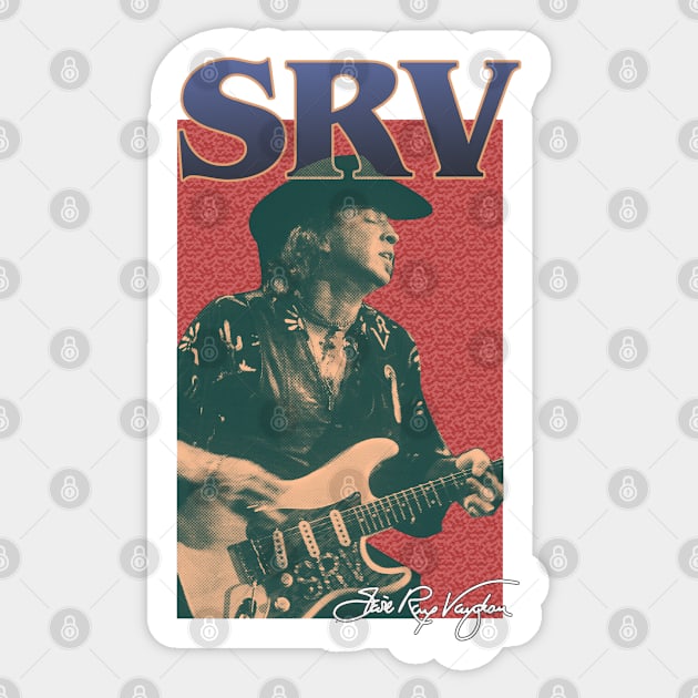 Stevie Ray Vaughan Sticker by gwpxstore